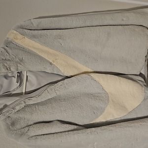 Nike Blue Faux Fur Zipper Jacket